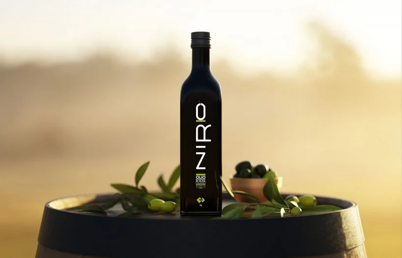 Étiquette pour l'huile d'olive Niro